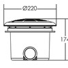 Донный слив ABLETECH EM2832V D220 1 - 1/2 (плёнка)