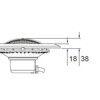 Прожектор HIDRO-NPN300V (НТ) Standart White (корпус с закладной без лампы)